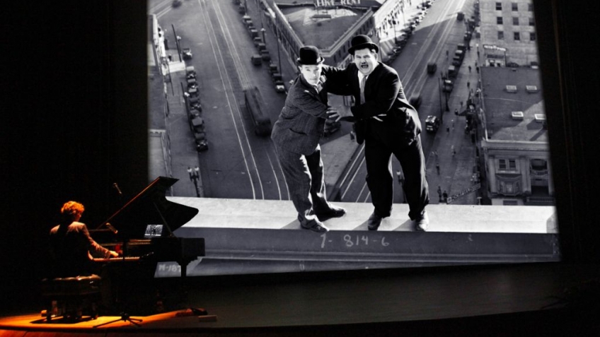 Laurel & Hardy beleven in sfeer van oude Astra Bioscoop