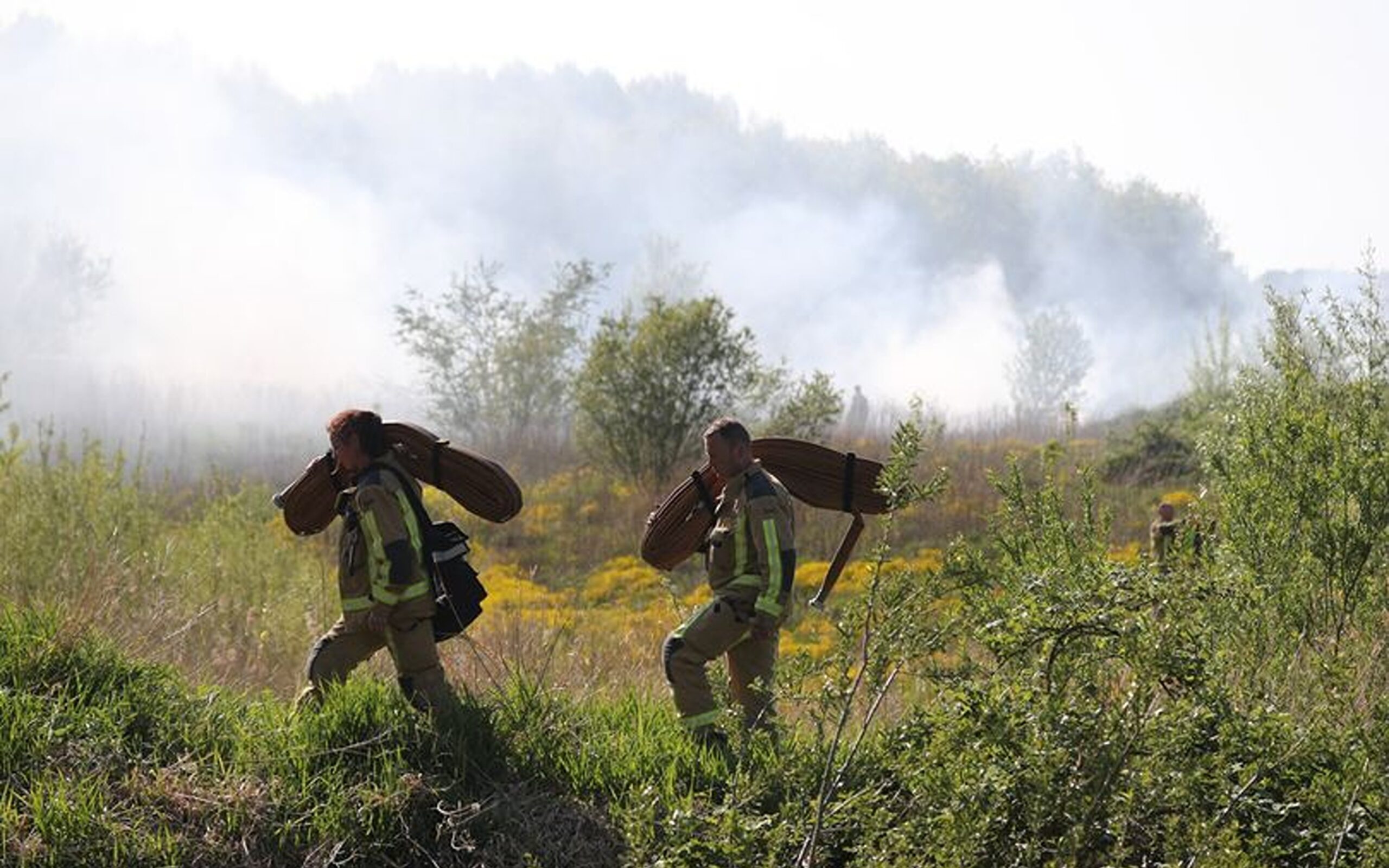 Duinbrand bij Katwijk snel geblust; droogte vergroot risico op natuurbrand
