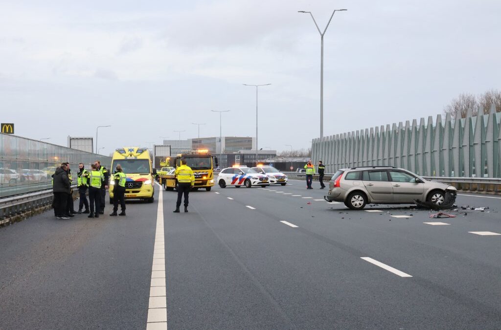 Aanrijding op A44
