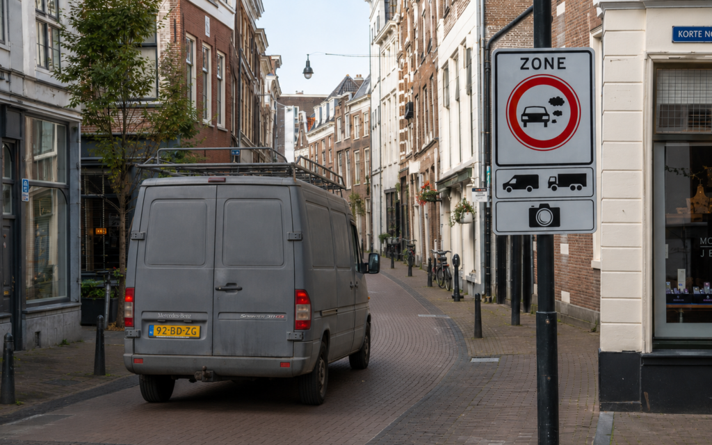 29% van de bestelauto’s in Wassenaar in gevarenzone voor naderende zero-emissiezones